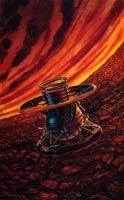 рисунок советских художников - Венера-9 на Венере